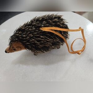 Vintage Wagner Kunstlerschutz Flocked Hedgehog Figure Handwork Germany 50yrs old